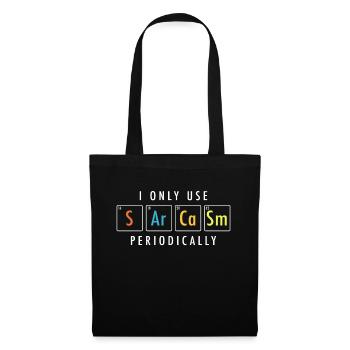 sarcasme - Sac en tissu - noir - Devant