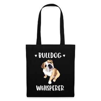 English Bulldog Lover Gift Bulldog Whisperer Dog - Tote Bag - black - Front