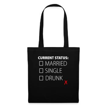Alcohol Beer Drunk Single Funny Gift - Tote Bag - black - Front