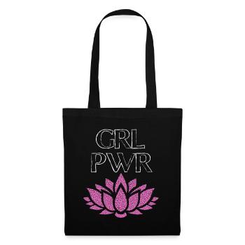 Girl Power GRL PWR - Chemise Femme Power - Sac en tissu - noir - Devant