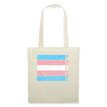 Gay Pride LGBT Transgender Distressed Stripe - Sac en tissu - nature - Devant