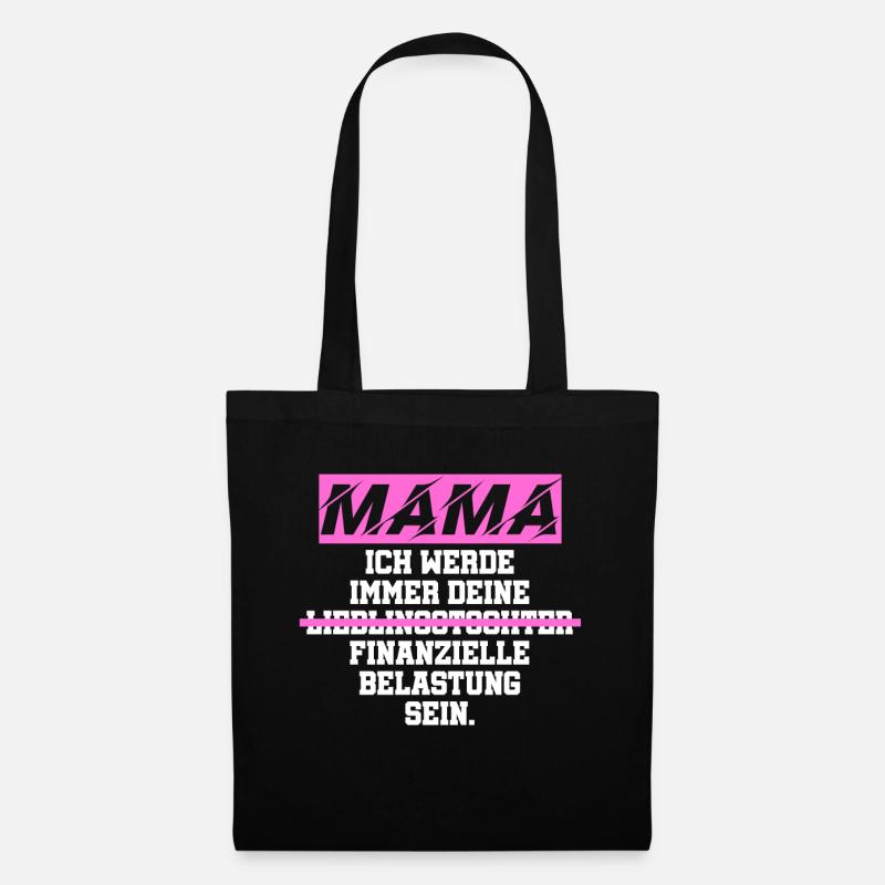 Fardeau financier de maman - Sac en tissu - noir