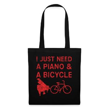 Piano - Tote Bag - black - Front