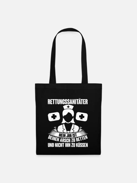 Rettungssanitäter - Stoffbeutel - Schwarz