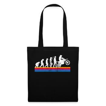 Motocross Dirtbike Evolution - Stoffbeutel - Schwarz - Vorne
