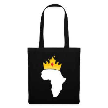 African King TShirt pour Homme Garçon Africa Crown - Sac en tissu - noir - Devant