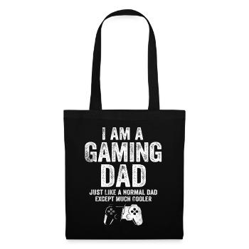 I Am A Gaming Dad Funny Video Gamer Dad Gifts Game - Tote Bag - black - Front