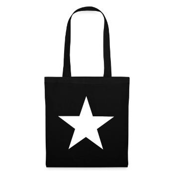White symbolic fashion trend star gift - Tote Bag - black - Front