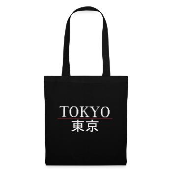 Tokyo - Sac en tissu - noir - Devant