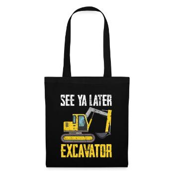 Lake Ya Later Excavator - Tote Bag - black - Front
