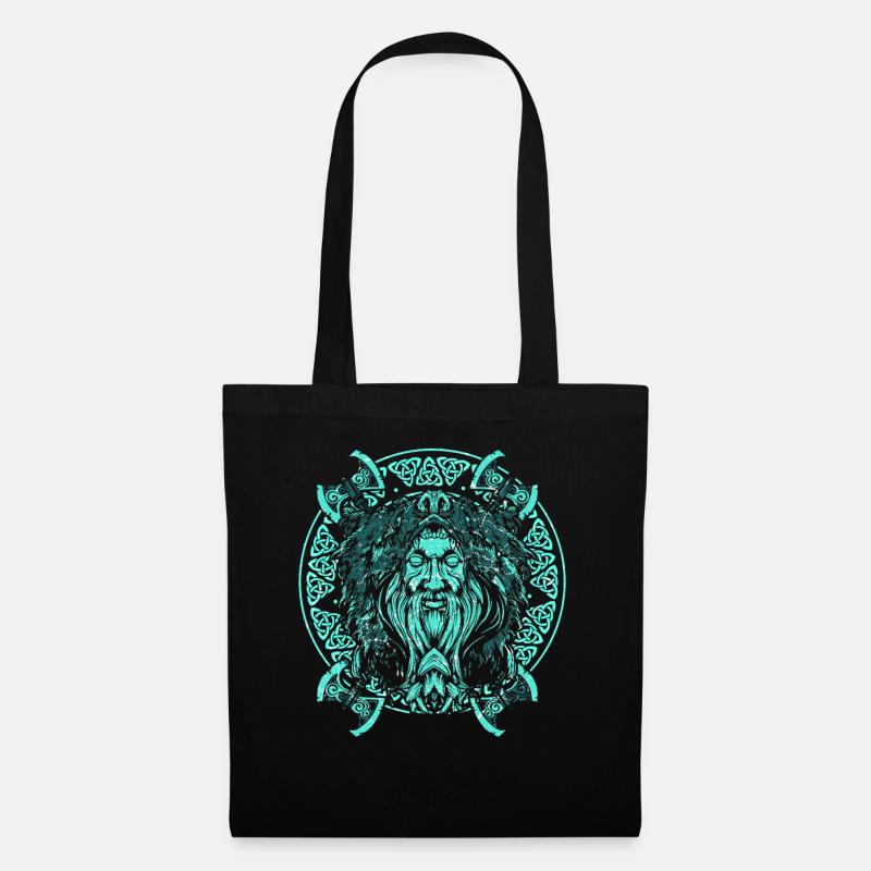 Viking middle ages warrior Thor Scandinavia - Tote Bag - black