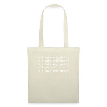 Programmer coden hate nerd geek funny gift - Tote Bag - nature - Front