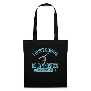 Cadeau de gymnastique Faire de la gymnastique - Sac en tissu - noir - Devant