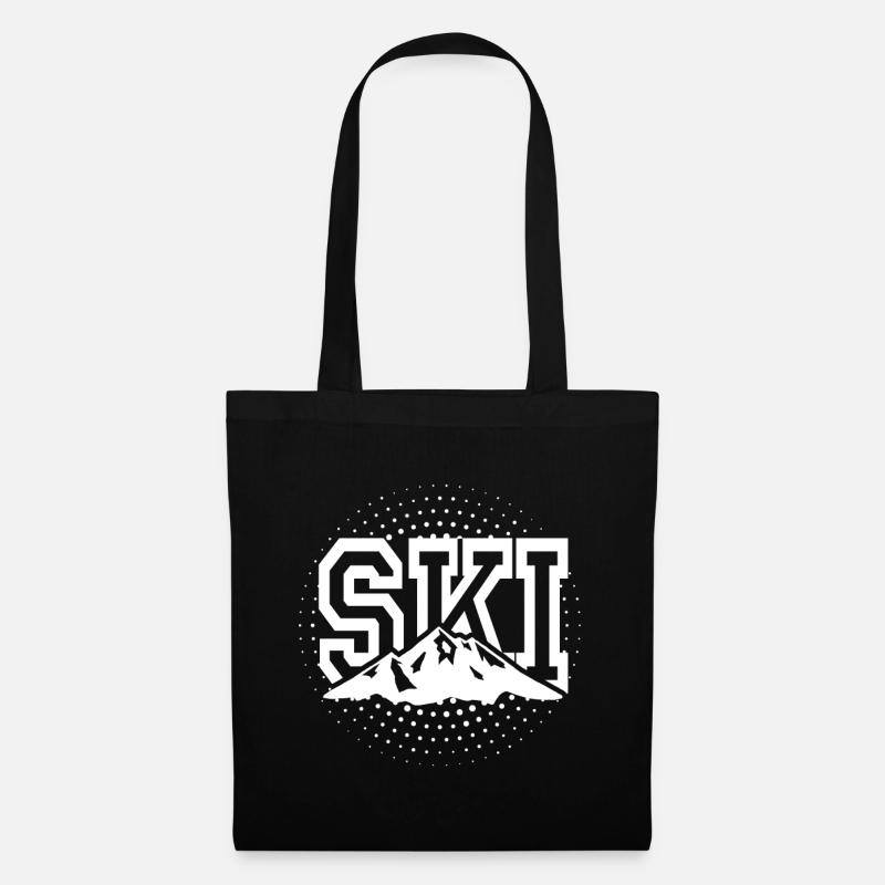 Skiing Skiing Skiing Skiing Skiing - Tote Bag - black