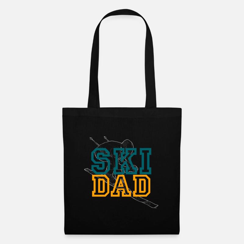Skiing Skiing Skiing Skiing Skiing - Tote Bag - black