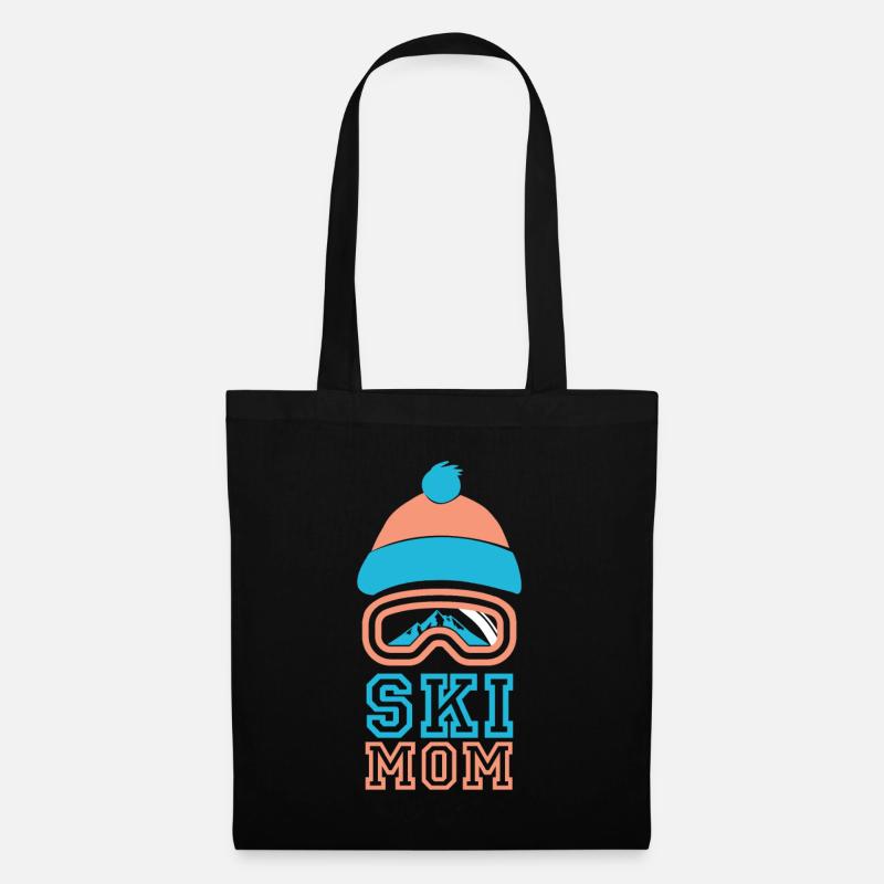 Skiing Skiing Skiing Skiing Skiing - Tote Bag - black