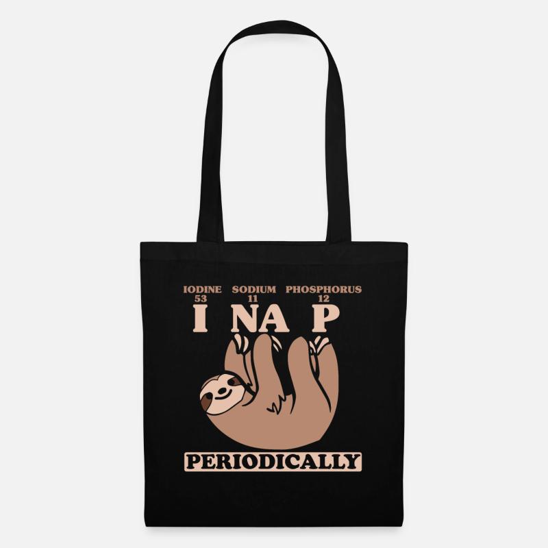 Cadeau de sommeil paresseux forêts reste - Sac en tissu - noir