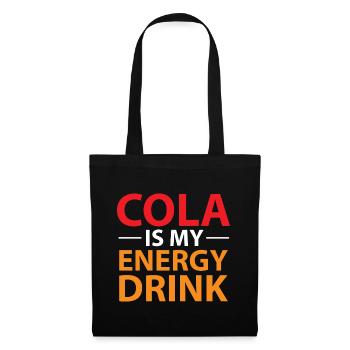 Cola Geschenk Getränk trinken lecker - Stoffbeutel - Schwarz - Vorne