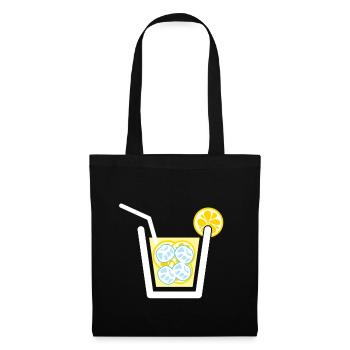 Limonade cadeau boisson soda été - Sac en tissu - noir - Devant