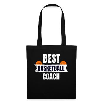 Bester Basketball Trainer - Stoffbeutel - Schwarz - Vorne