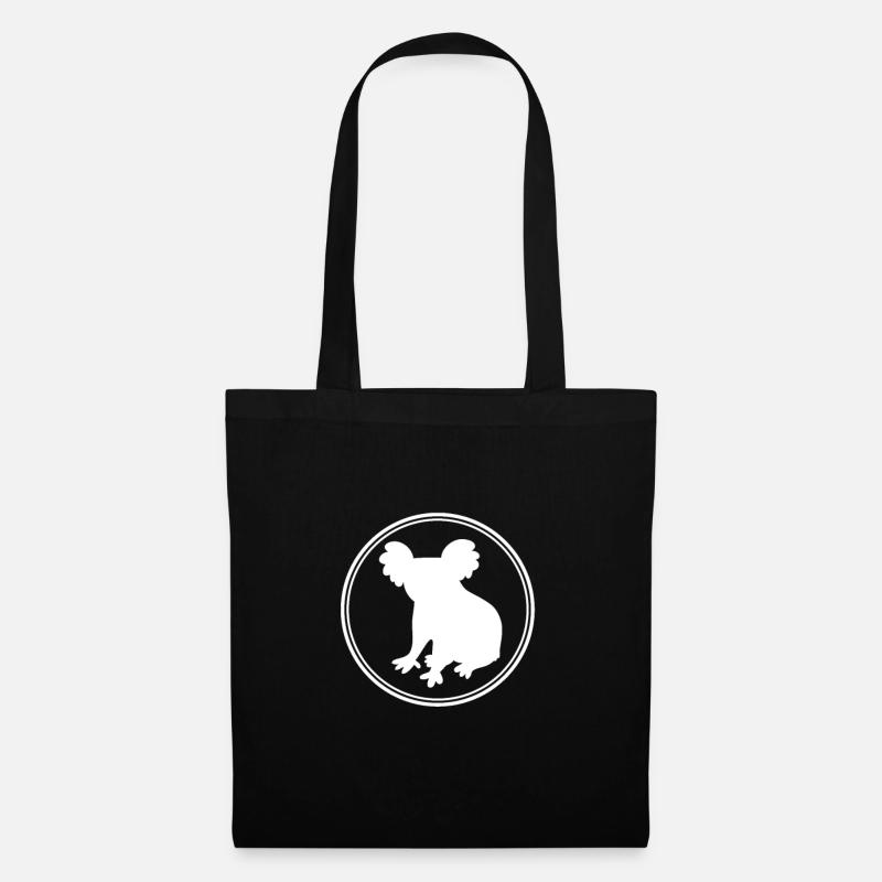 koala - Sac en tissu - noir