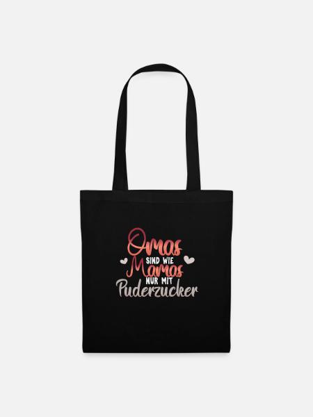 Grandmas are just like mummies with icing sugar present - Tote Bag - black