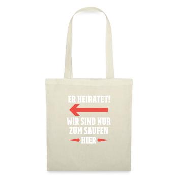 Soirée de bachelorette JGA Bachelor - Sac en tissu - nature - Devant