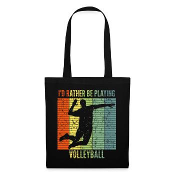 Volley-ball - Sac en tissu - noir - Devant
