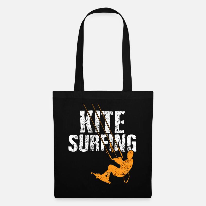 Kite Surfing - Stoffbeutel - Schwarz