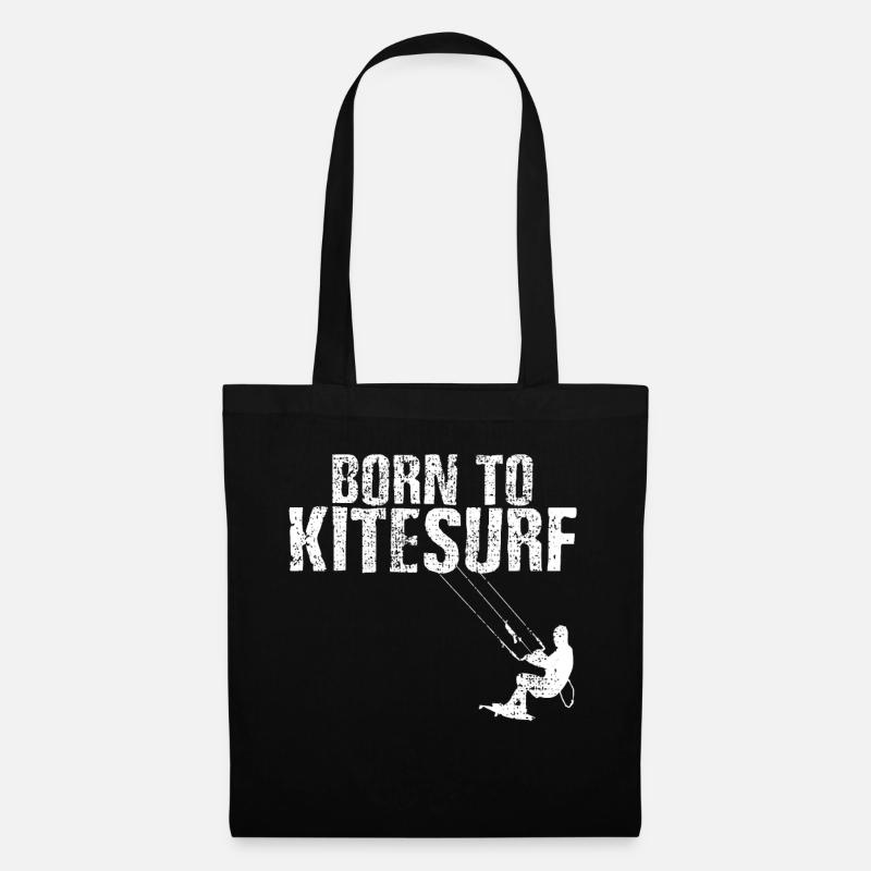 Kitesurfer - Stoffbeutel - Schwarz