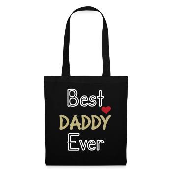Cadeau de la fête des pères, cadeau de la fête des pères - Sac en tissu - noir - Devant