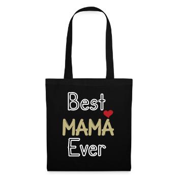 Cadeau pour la fête des Mères - Sac en tissu - noir - Devant