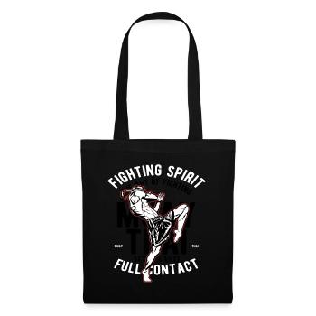 Muay Thai, MMA, combattant - Sac en tissu - noir - Devant