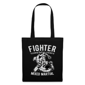 Fighter, MMA, Boxen - Stoffbeutel - Schwarz - Vorne