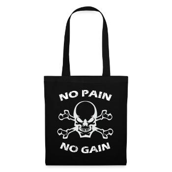 PAS DE PAIN PAS DE GAIN Bodybuilder - Sac en tissu - noir - Devant