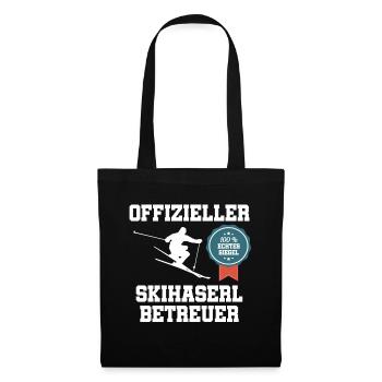 Offizieller Skihasen Betreuer Apres Ski - Stoffbeutel - Schwarz - Vorne
