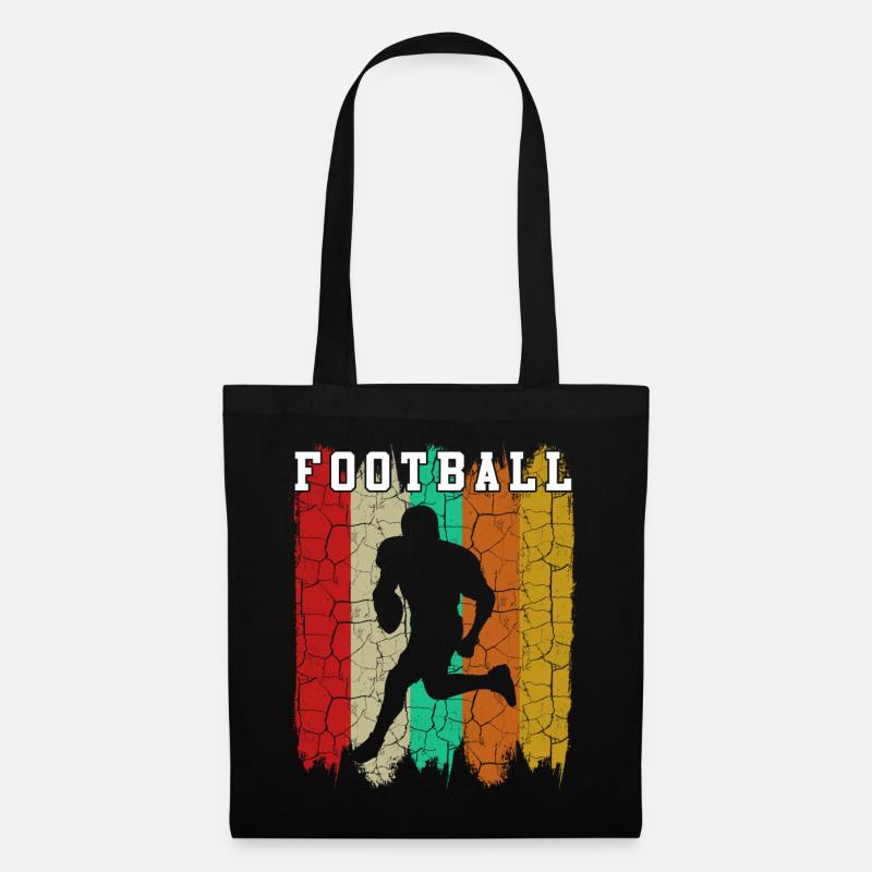 Football - Stoffbeutel - Schwarz