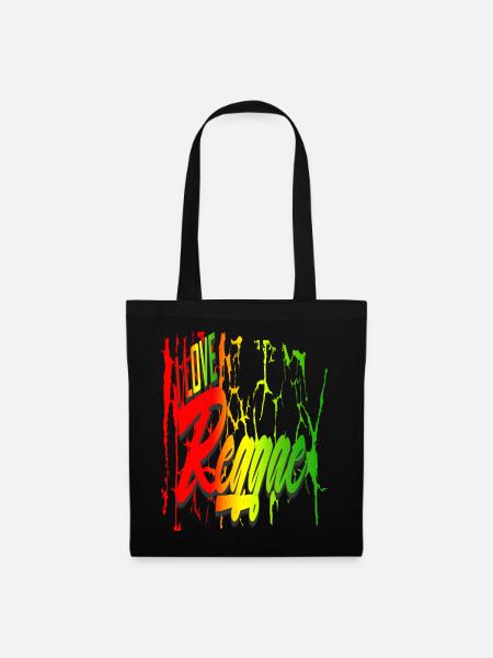Reggae 6I love reggae - Stoffbeutel - Schwarz