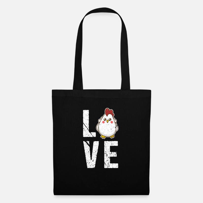 poulet - Sac en tissu - noir