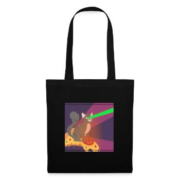 Cat Pussy Pizza Food Hunger Hangover Funny - Tote Bag - black - Front