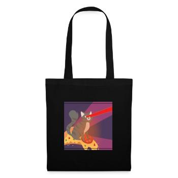 Cat Pussy Pizza Food Hunger Hangover Funny - Tote Bag - black - Front