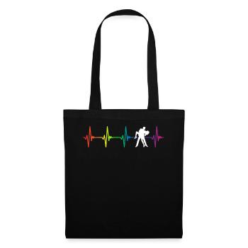 Tango Rainbow Heartbeat - Stoffbeutel - Schwarz - Vorne