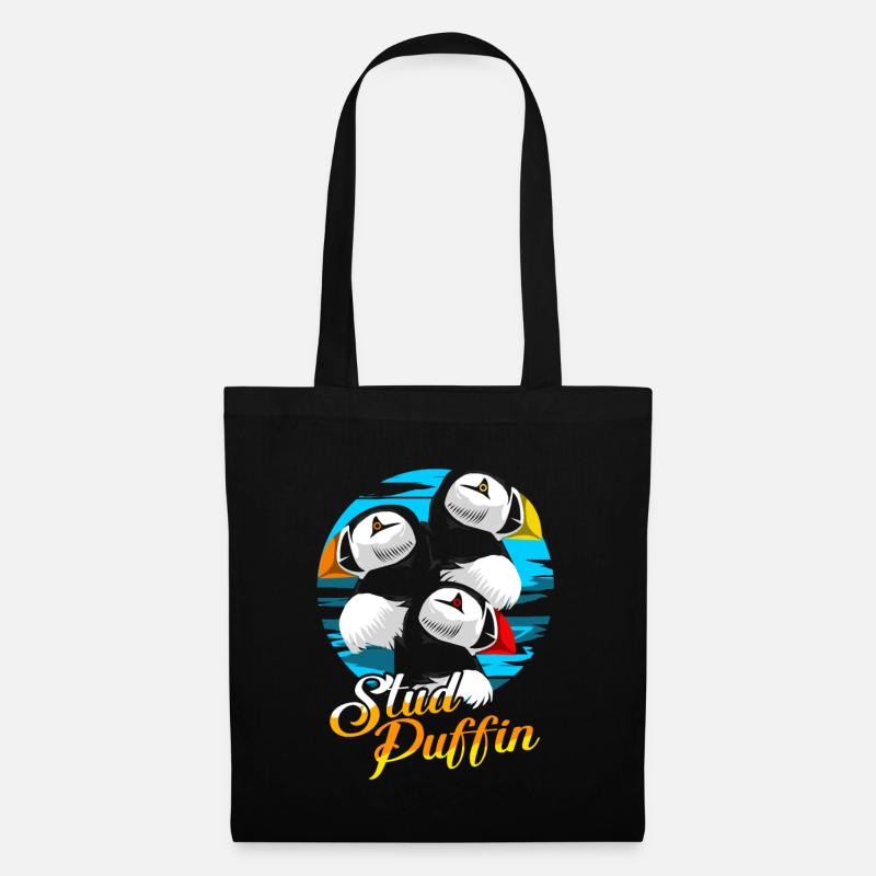 Puffin Puffin Puffin - Stoffbeutel - Schwarz