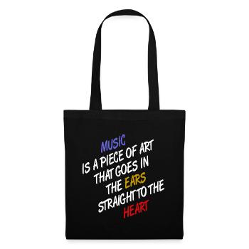 Music, art - Tote Bag - black - Front