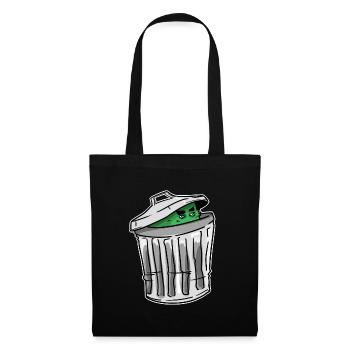 Cartoon cartoon garbage monster cookies funny idea - Tote Bag - black - Front