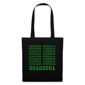 Go fuck yorself! Binärcode Programmieren Code - Stoffbeutel - Schwarz - Vorne