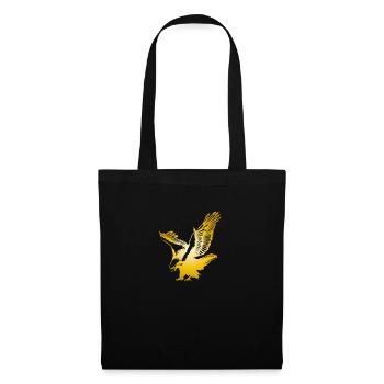Eagle Golden Eagle Osprey aigle rapace - Sac en tissu - noir - Devant