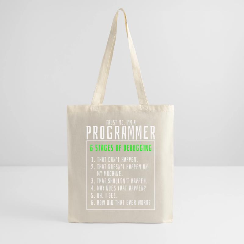 Debugging stages computer programmer Tote Bag