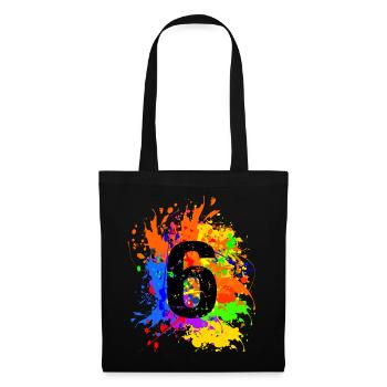 Splash 6 - Sac en tissu - noir - Devant