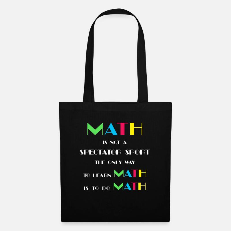 Mathe-Humor-Lehrer-Student - Stoffbeutel - Schwarz